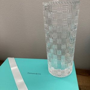 Tiffany woven cylinder vase NIB